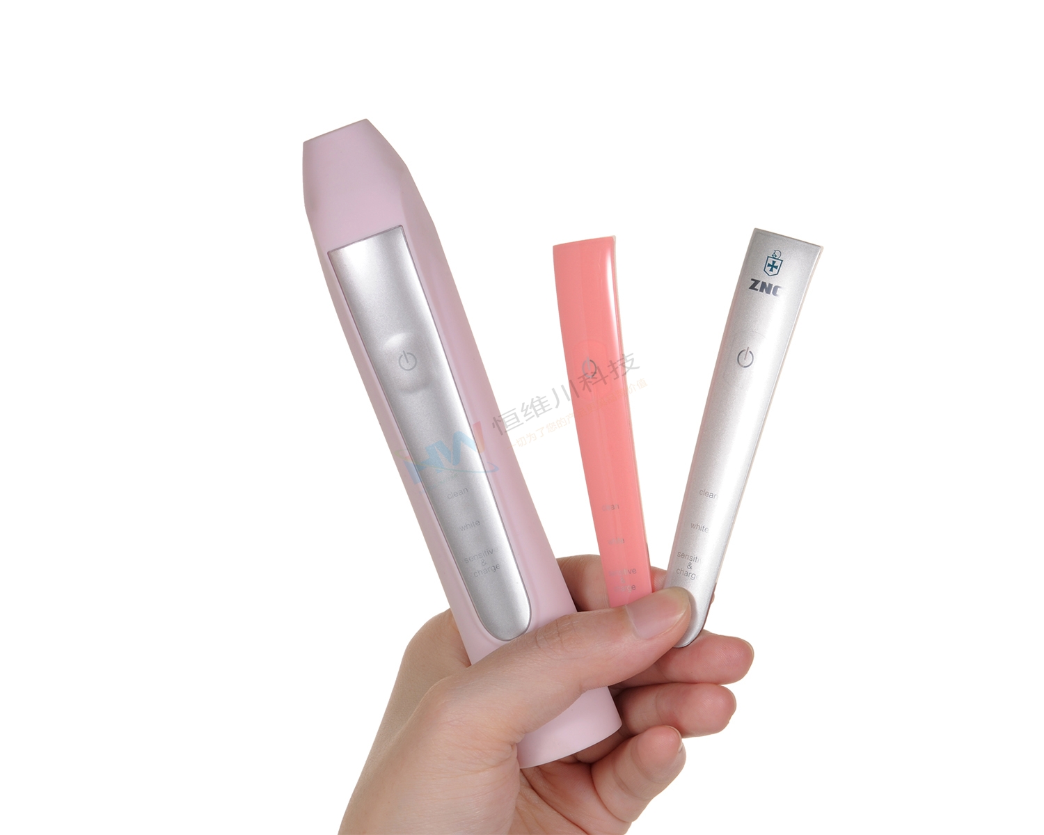 IMD/IML注塑工艺银色半透电动牙刷按键